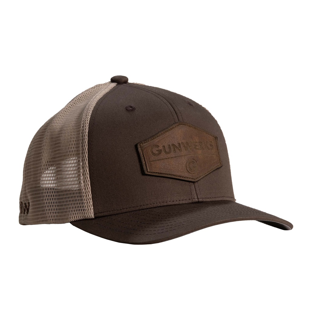 Gunwerks Leather Patch Brown Hat