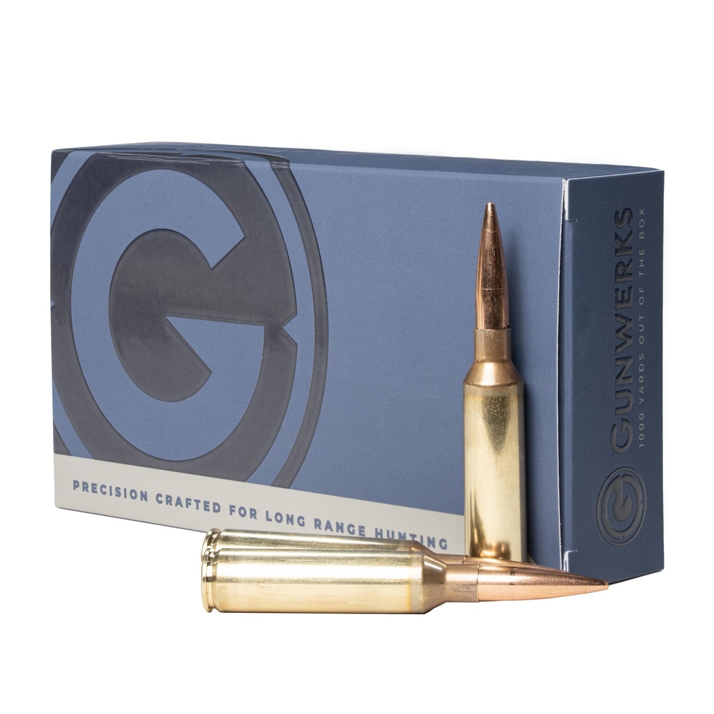 [AY-M6052] 7 SAUM, Berger 168gr VLD, Gunwerks Long Range Hunting Ammunition (Box (20 Round))