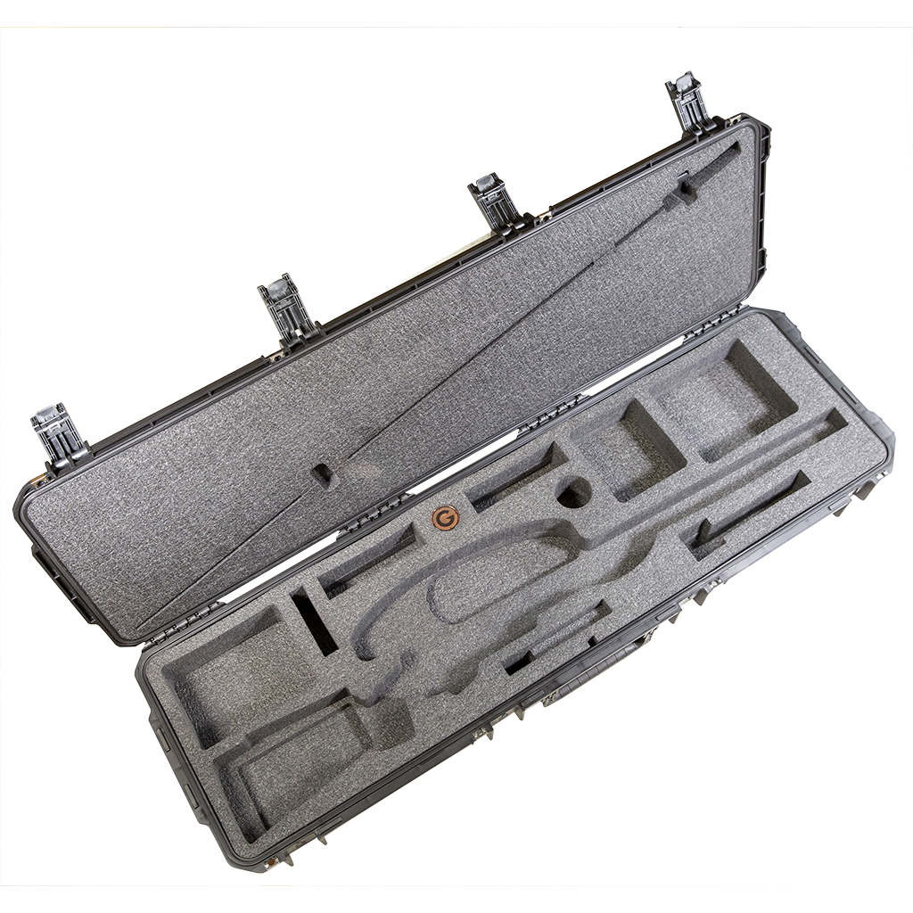 [PD-G2314] Gunwerks Full Size Roller Hard Rifle Case With Fitted Foam Insert