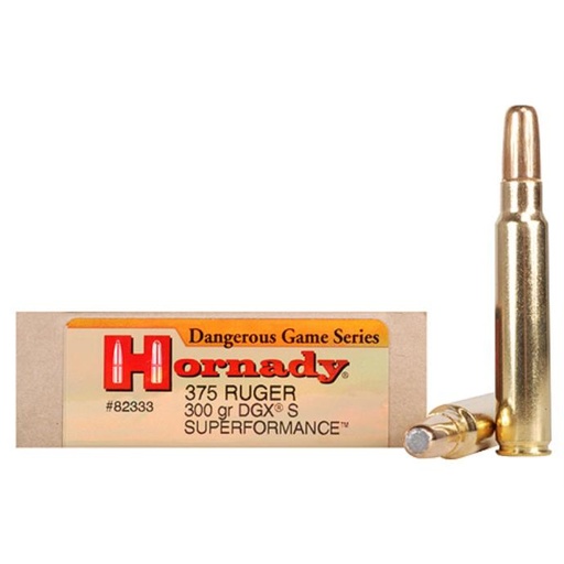 [PD-M823360] Hornady Ammunition 375 Ruger 300 GR DGX Bonded