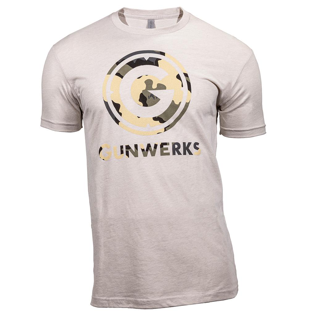 Gunwerks Camo Logo T-Shirt in Sand