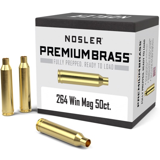 [GW-1C864] Nosler Cartridge Brass - 264 Win Mag (50/box)
